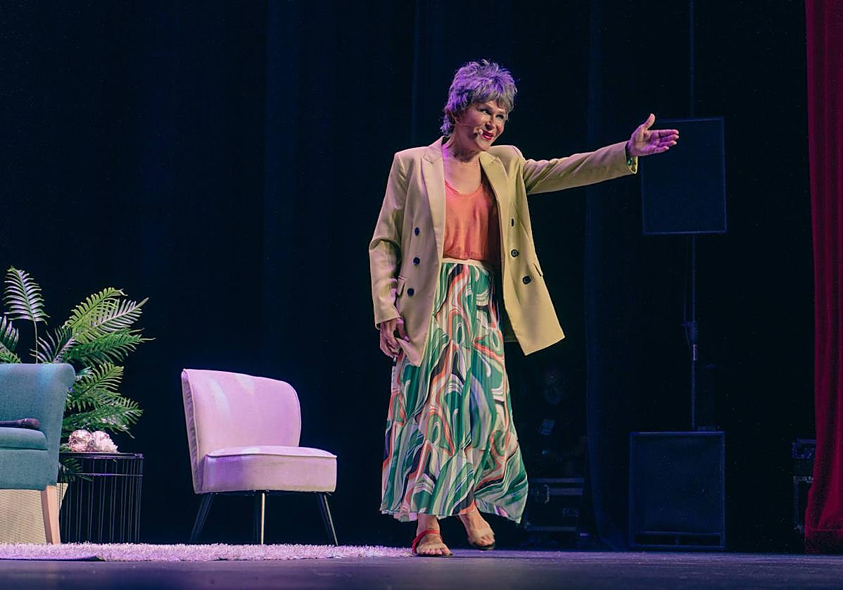 La actriz, en una escena de la obra.