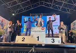 Mohamed Katir, Edward Zakayo Pingua y Sergio Jiménez, ganadores masculinos.