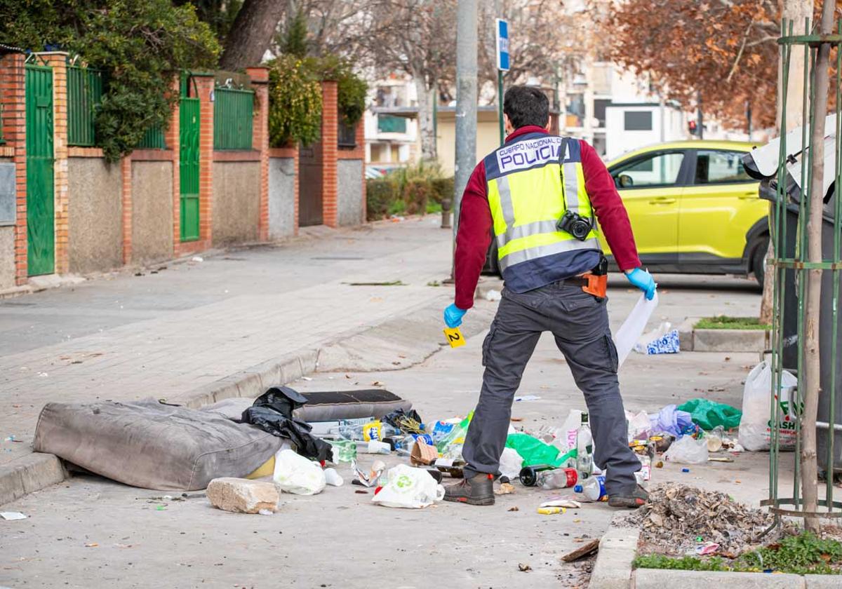 Las imágenes del lugar del homicidio en Granada