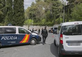 Un control de la Policía Nacional en Granada.