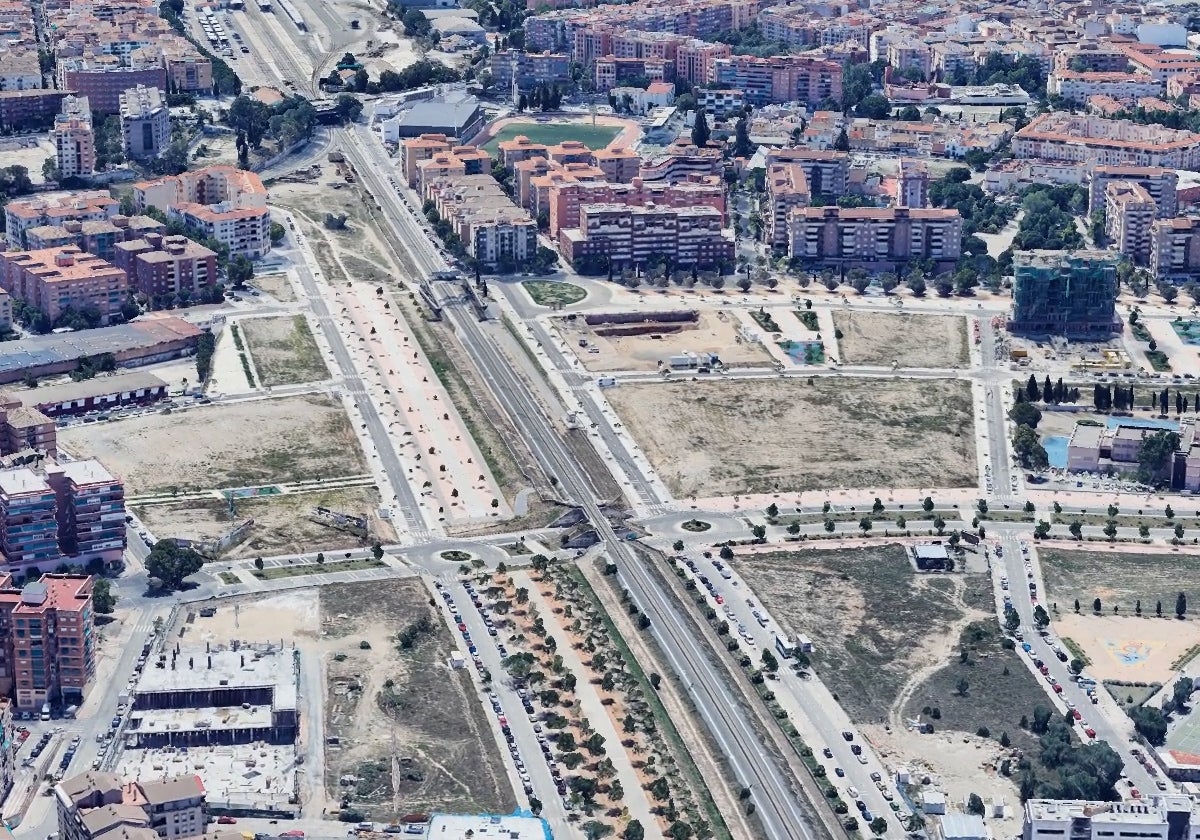 El soterramiento de las vías en Granada liberará un paseo verde de 100.000 metros cuadrados