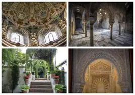 Distintos monumentos de la ciudad de Granada.