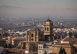 Contaminación sobre la ciudad de Granada.