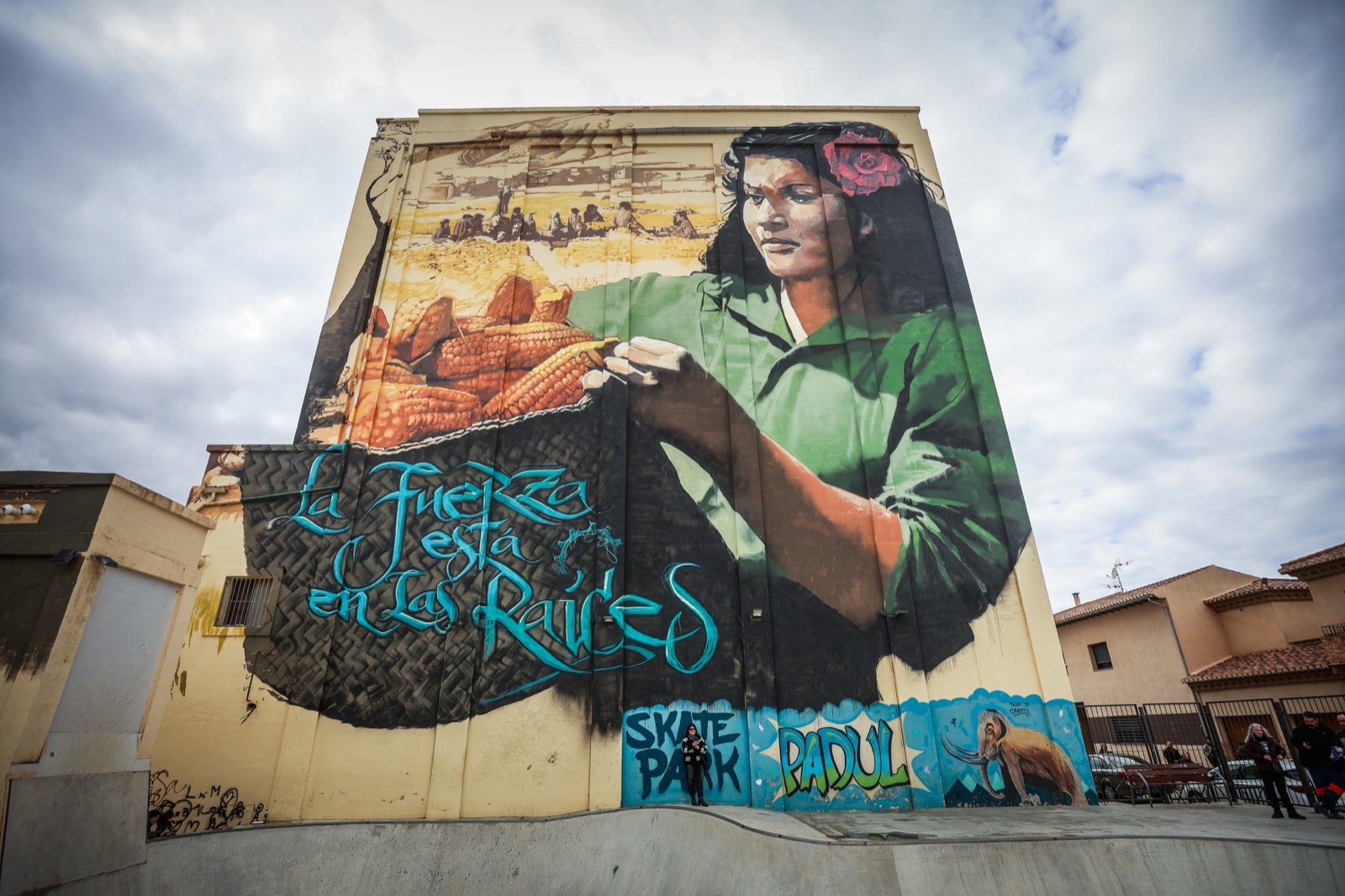 El grafiti gigante de El Niño de las Pinturas en Padul, en imágenes