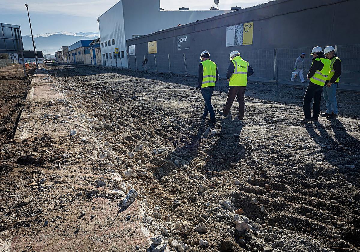 Parte de la calle Santa Lucía, por donde irá la plataforma del metro.
