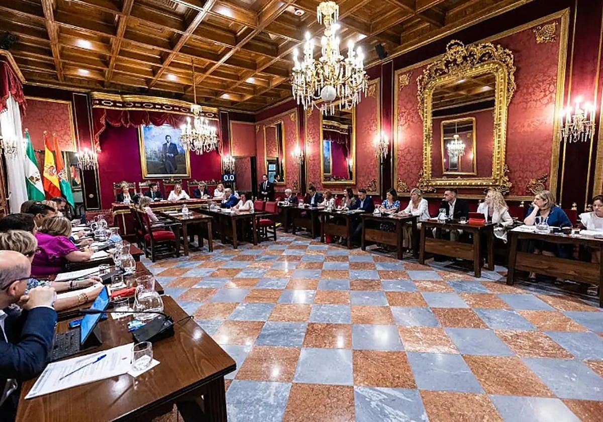 Pleno del Ayuntamiento de Granada en una imagen de archivo.
