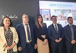 Isabel Jiménez en la presentación de la campaña de Carboneras.