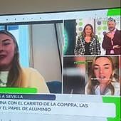 Una tiktoker rompe a llorar por el comentario de Toñi Moreno en Canal Sur.