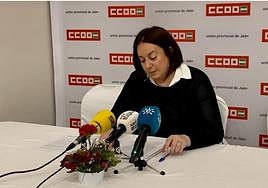 Silvia de la Torre, secretaria general de CC OO en Jaén.