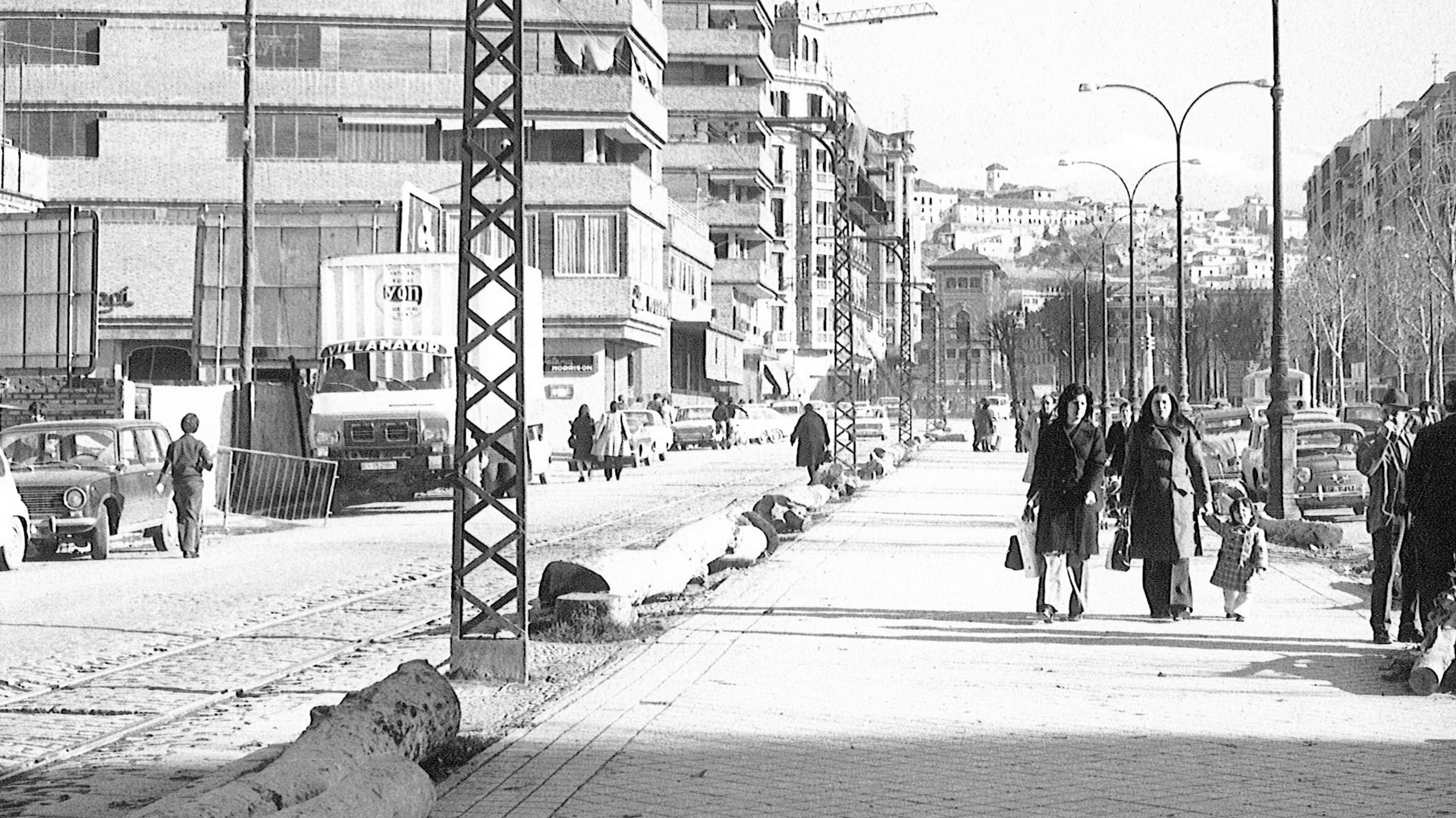 Imagen antes - Cuando la Avenida de la Constitución se quedó sin árboles