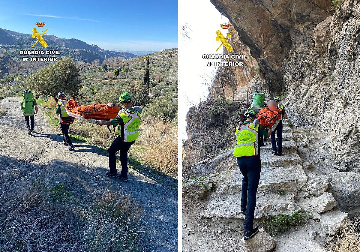 Doble rescate en Sierra Nevada.