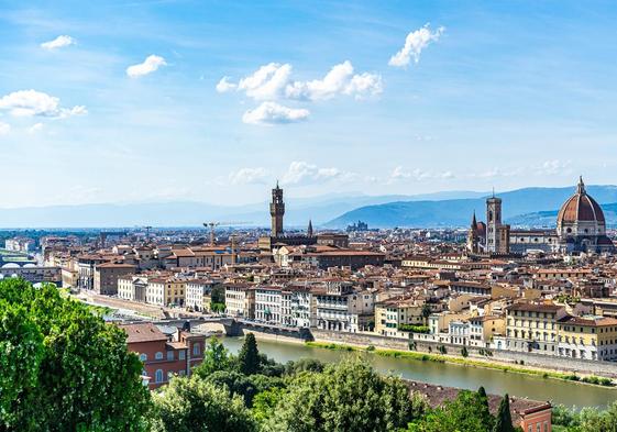 Vistas de Florencia (Italia).