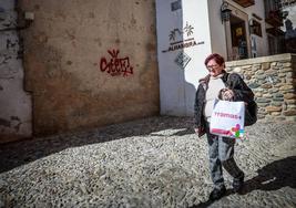 Pintada aparecida en la muerala Zirí de Granada.