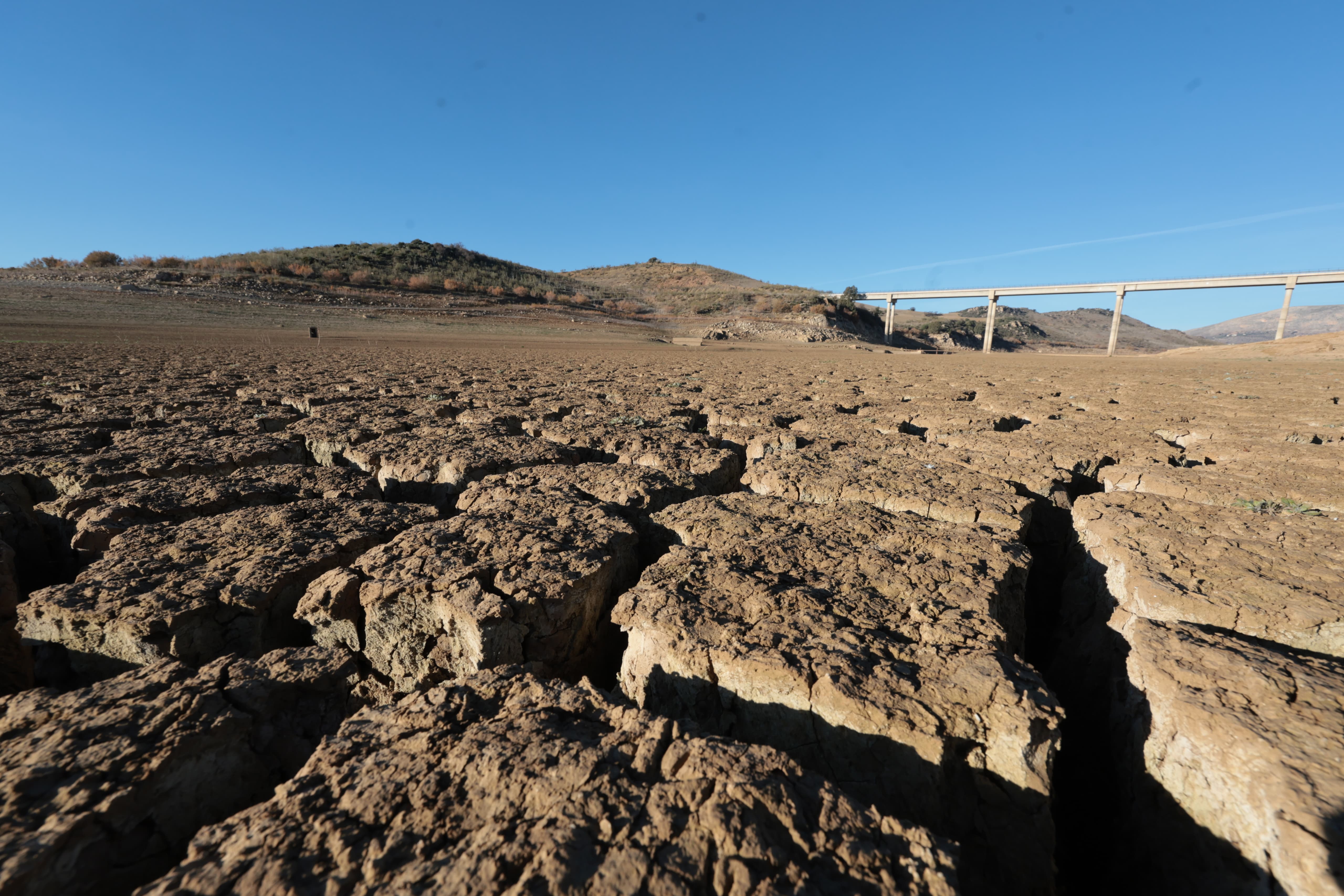 El pantano de la Axarquía.