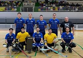 Los jugadores del CP Alhambra posan antes de un partido.