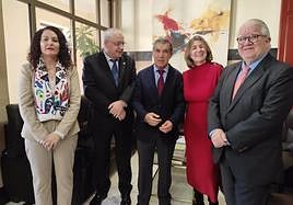 Visita del Lorenzo del Río en la Audiencia Provincial de Jaén.