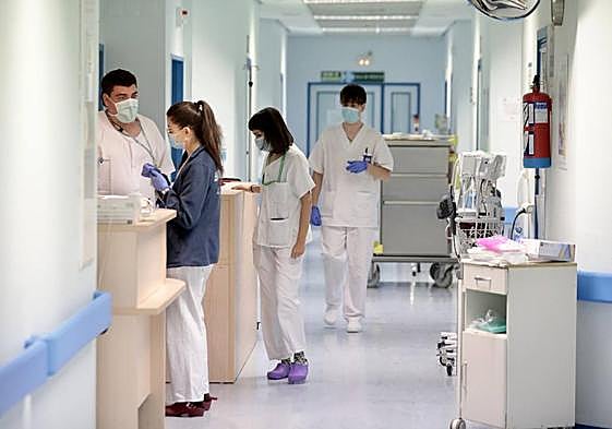 Pasillos de Neurología de un hospital.