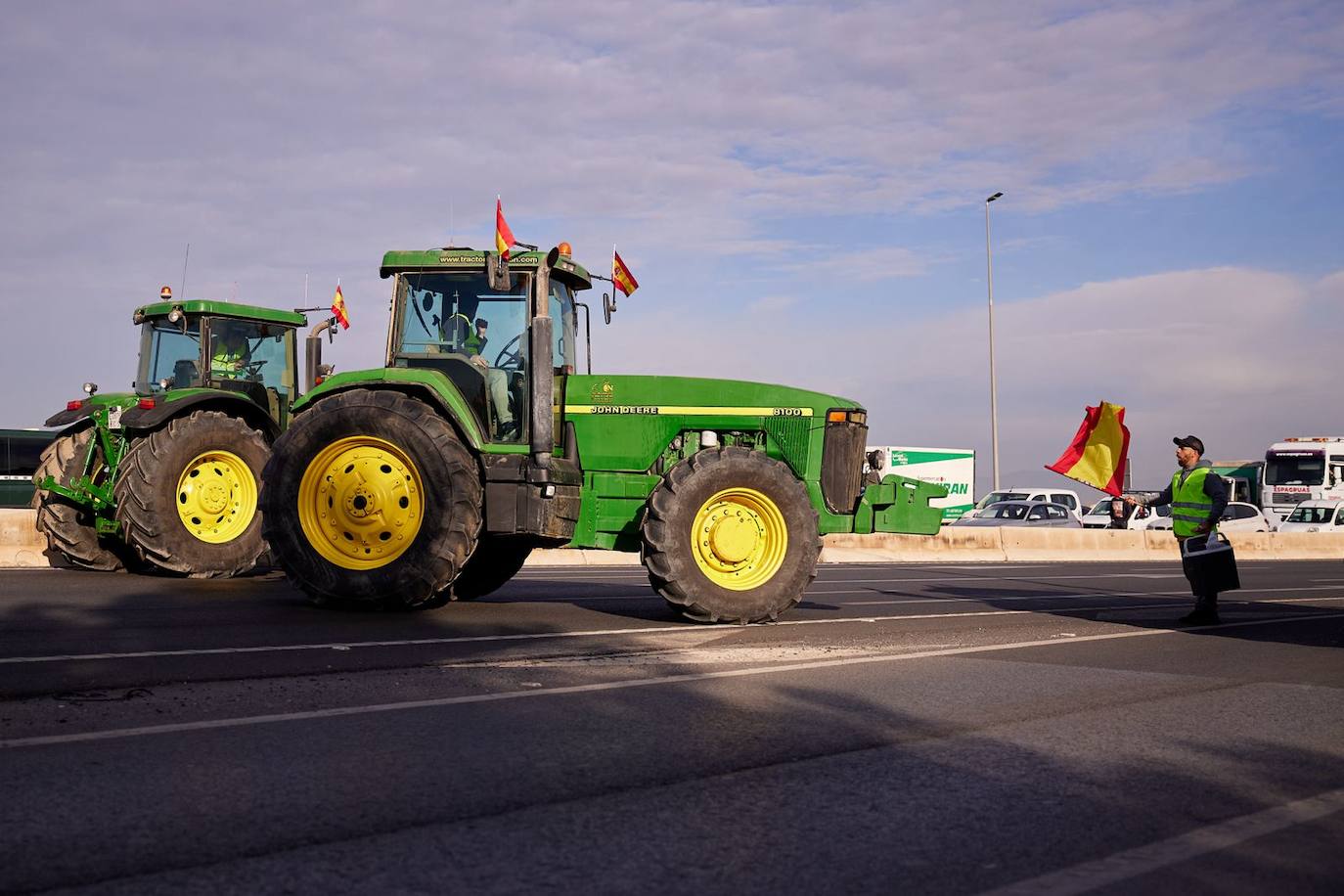 Las imágenes de la tractorada de Granada