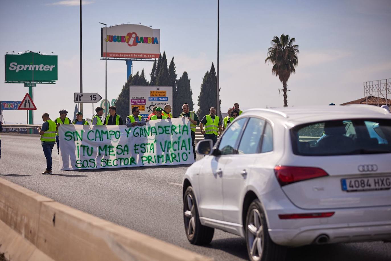 Las imágenes de la tractorada de Granada