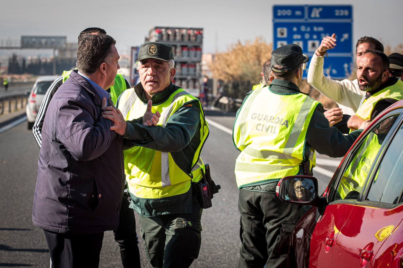 Las imágenes de la tractorada de Granada