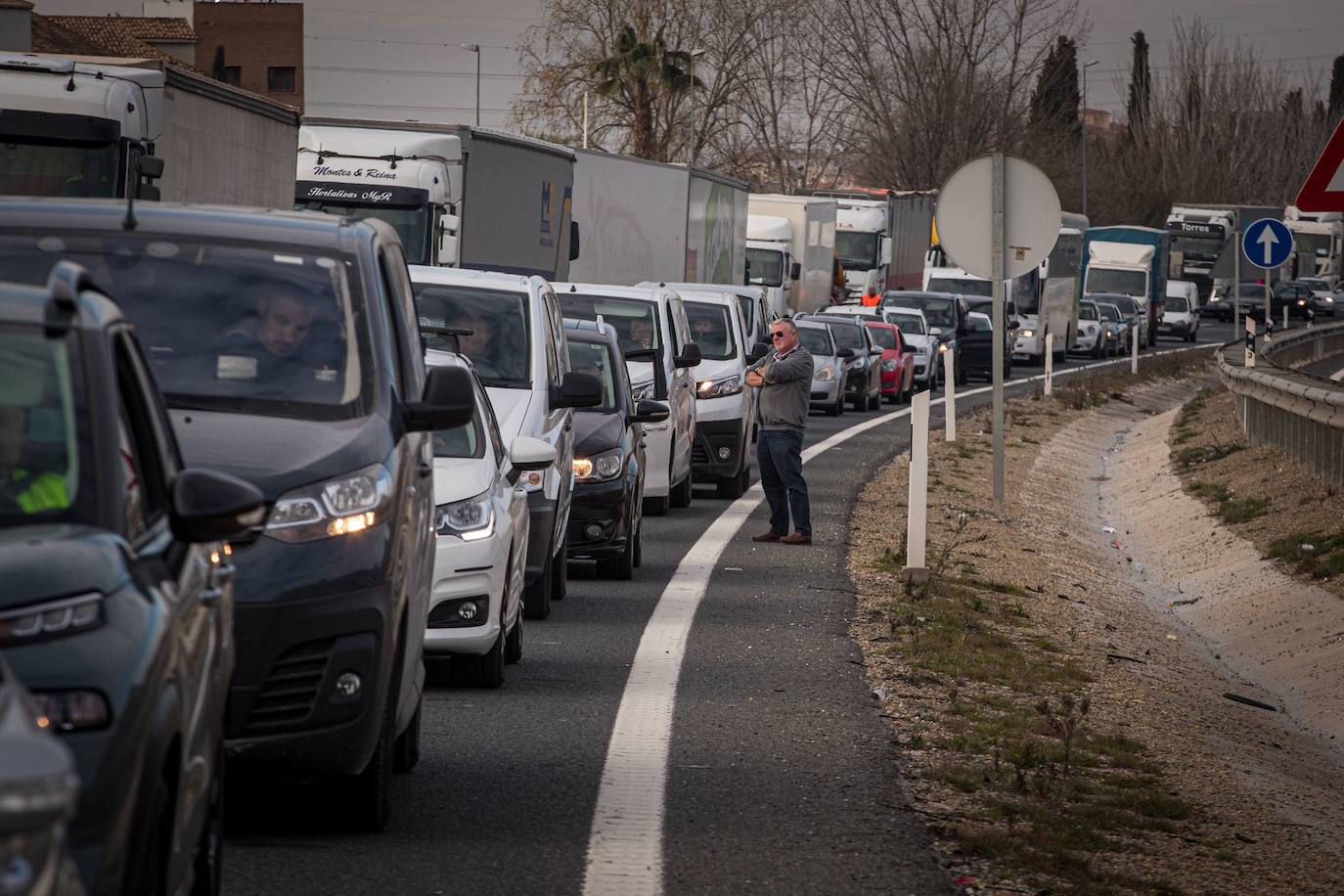 Las imágenes de la tractorada de Granada