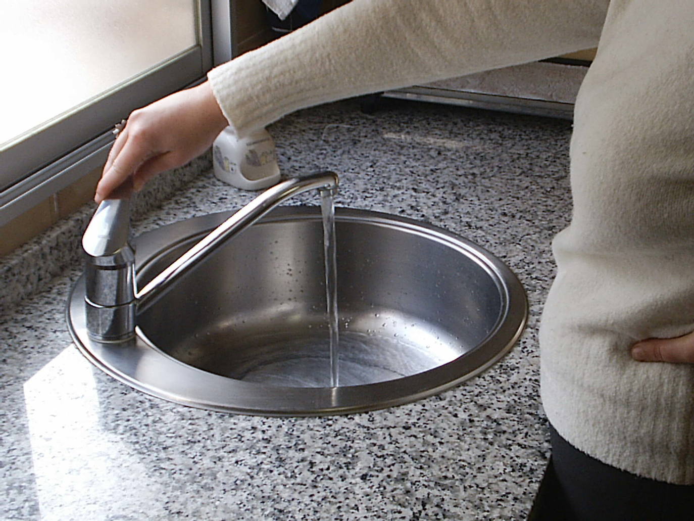 Imagen de archivo del fregadero de una cocina.