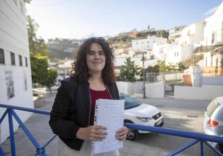 Samantha Robles, la estudiante que llegó al examen tras sortear la manifestación.