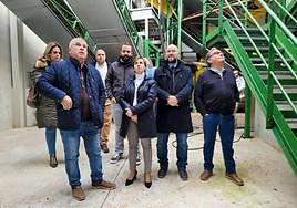 La delegada Soledad Aranda durante la visita a la cooperativa de Peñolite.