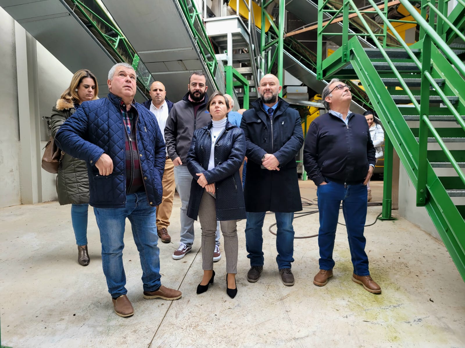La delegada Soledad Aranda durante la visita a la cooperativa de Peñolite.