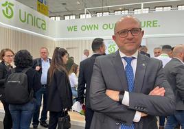 Manuel Gómez, en el Messe de Berlín, sede de Fruit Logistica.