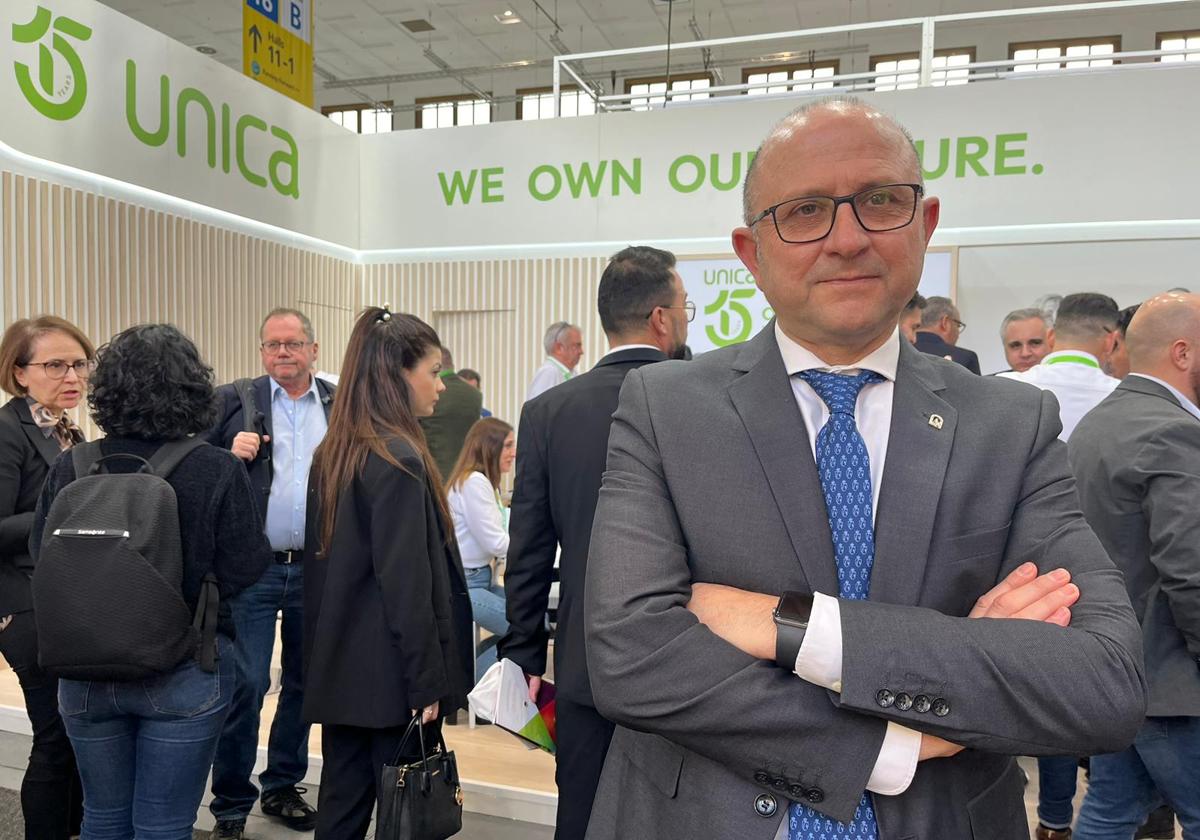 Manuel Gómez, en el Messe de Berlín, sede de Fruit Logistica.