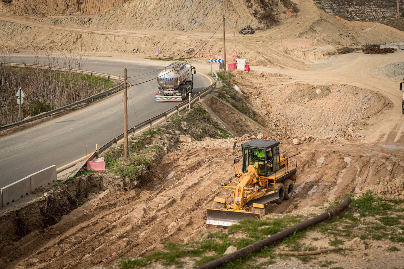 Las obras de la carretera de la Alpujarra son el quinto mayor de los contratos de obra pública en Granada.