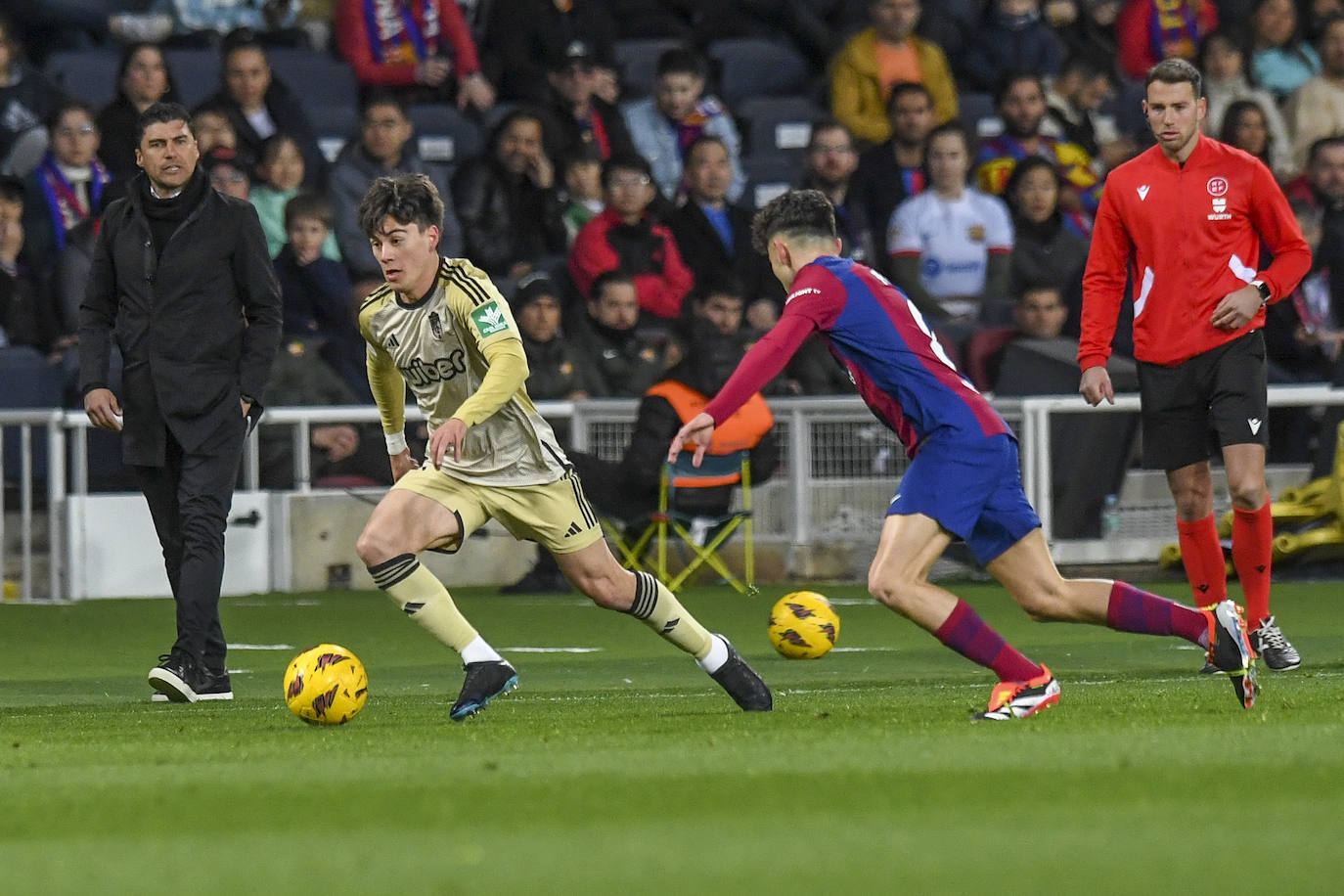 Las imágenes del partidazo del Granada en Barcelona