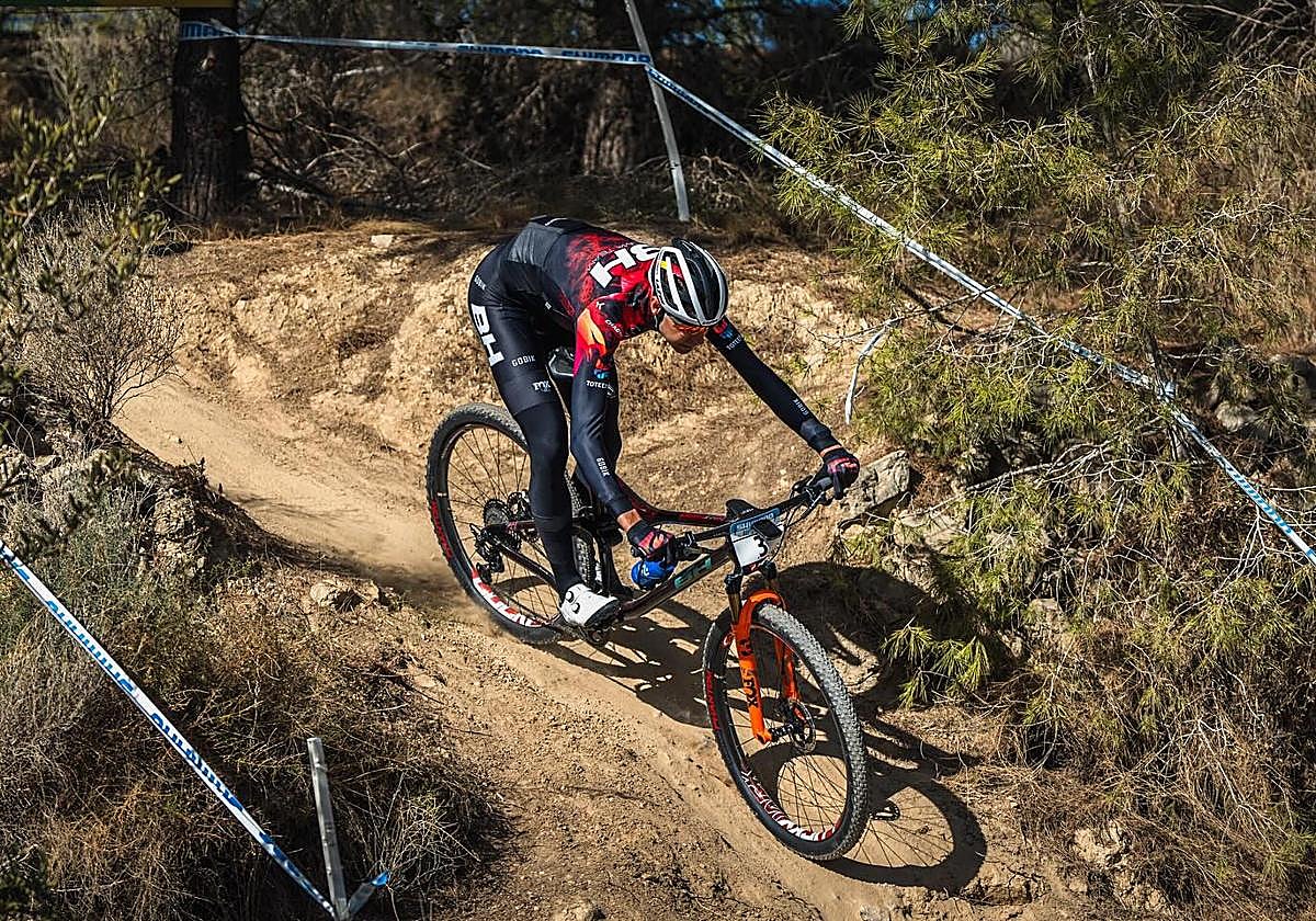 David Valero, en acción.