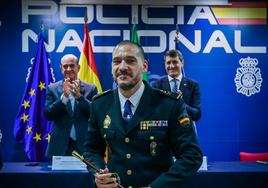 Luis Jesús Esteban Lezáun, en el acto de toma de posesión.