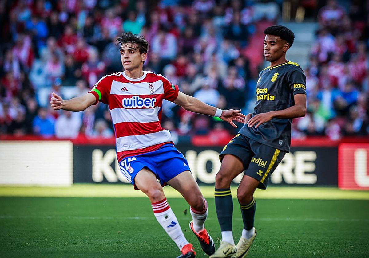 Gonzalo Villar, en el partido con Las Palmas.