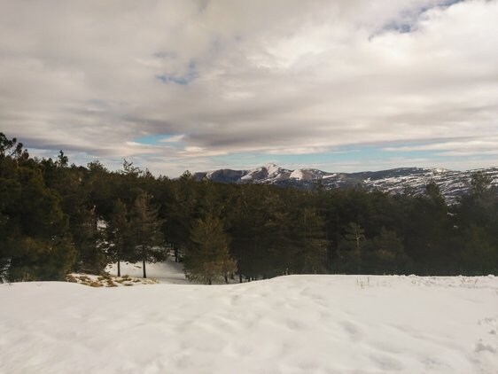 Nieve en el Calar Alto.