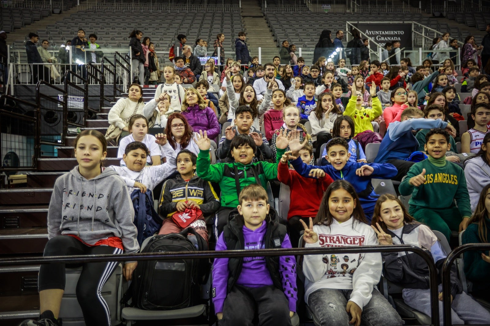 Las imágenes de los niños en el Fénix Game del Palacio de los Deportes