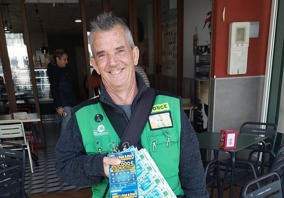 Félix Morcillo, vendedor de la ONCE.