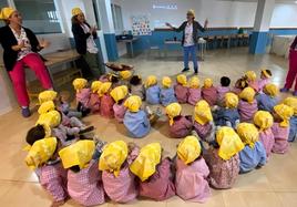 Los niños de cero a tres años de la escuela infantil Chipi de Quesada.