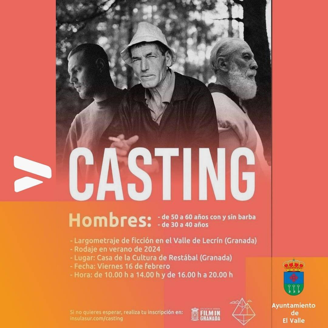 Se buscan actores para un largometraje que se rodará en el Valle de Lecrín