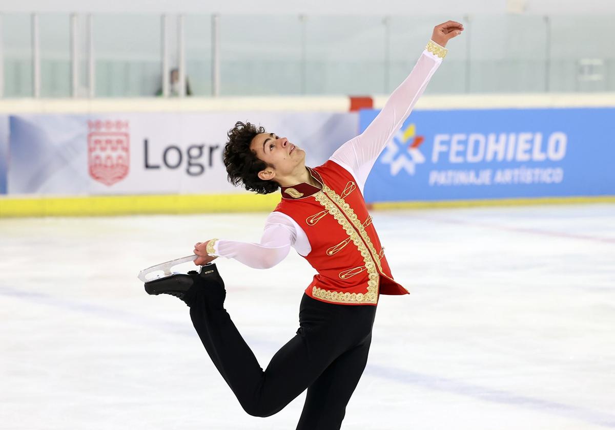 Adrián Jiménez, en el Campeonato de España.