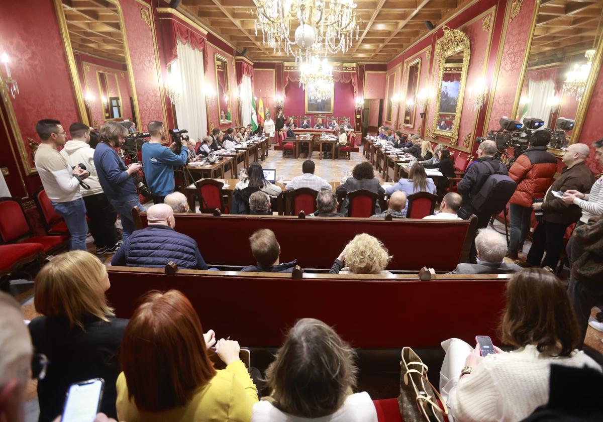 El Pleno celebrado este viernes en el que se ha aprobado el Presupuesto municipal.