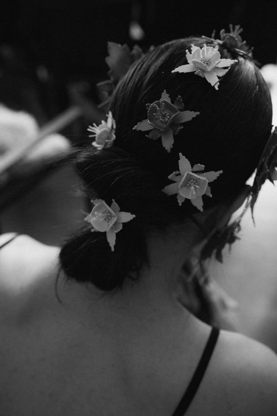 Tocados diseñados por Héctor Lara.