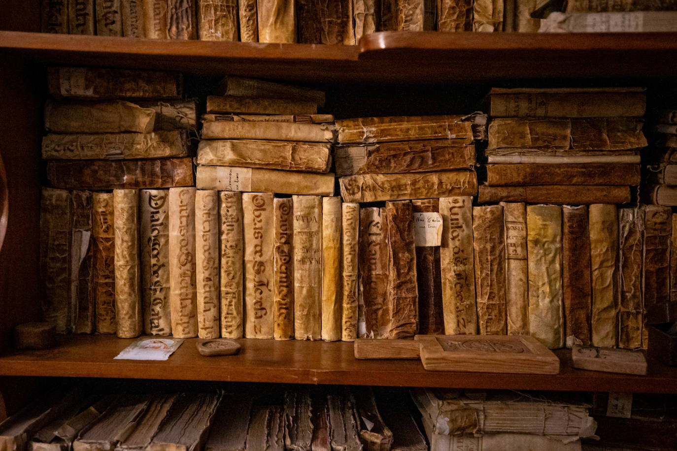 Archivo histórico del Convento donde se conserva el testamento de la marquesa de Camarasa.