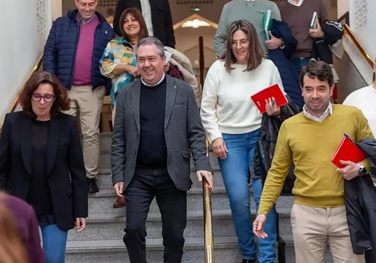 El secretario general del PSOE de Andalucía, Juan Espadas, en el primer Foro de Educación organizado en Granada.