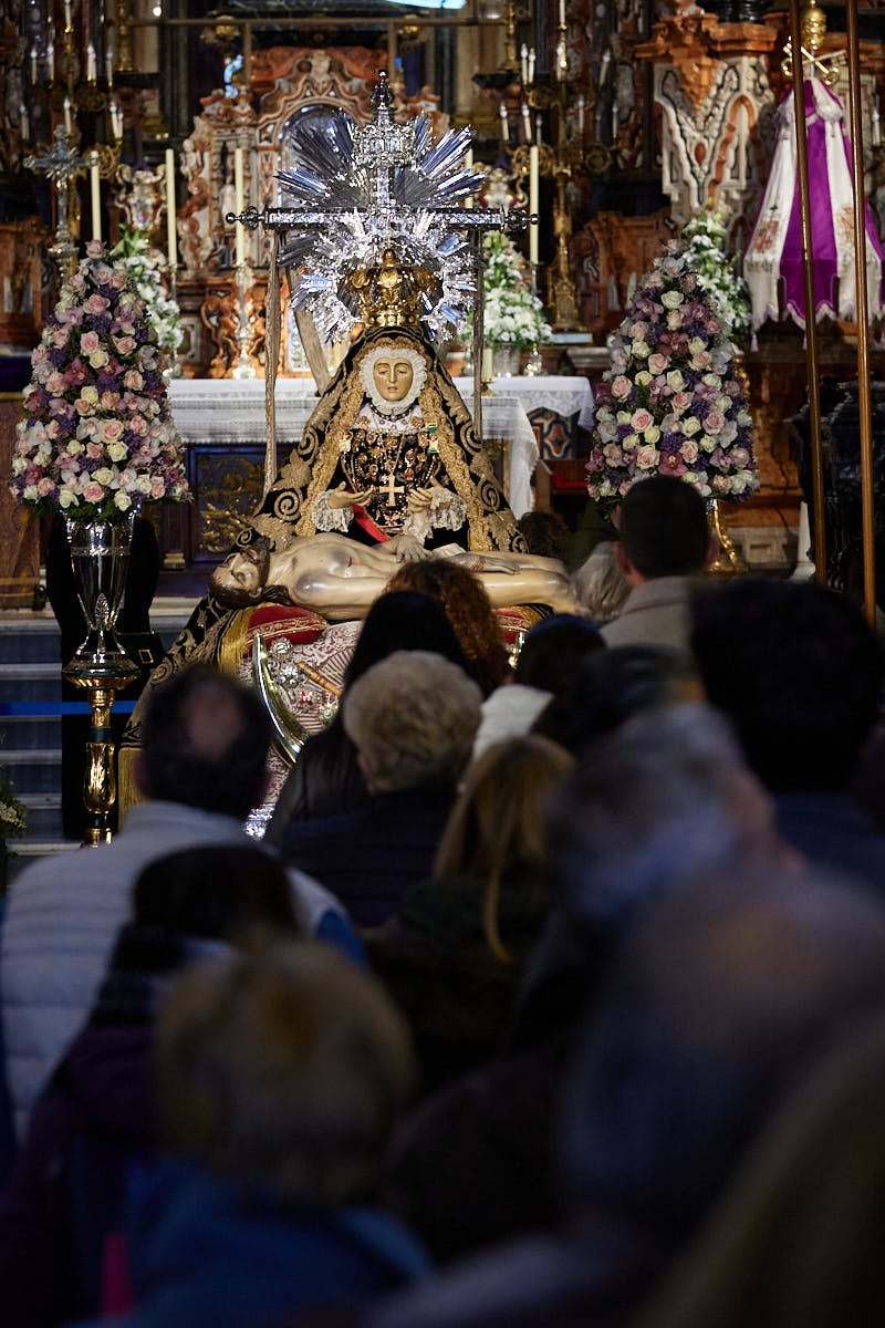 Las imágenes de la Virgen de las Angustias tras su restauración