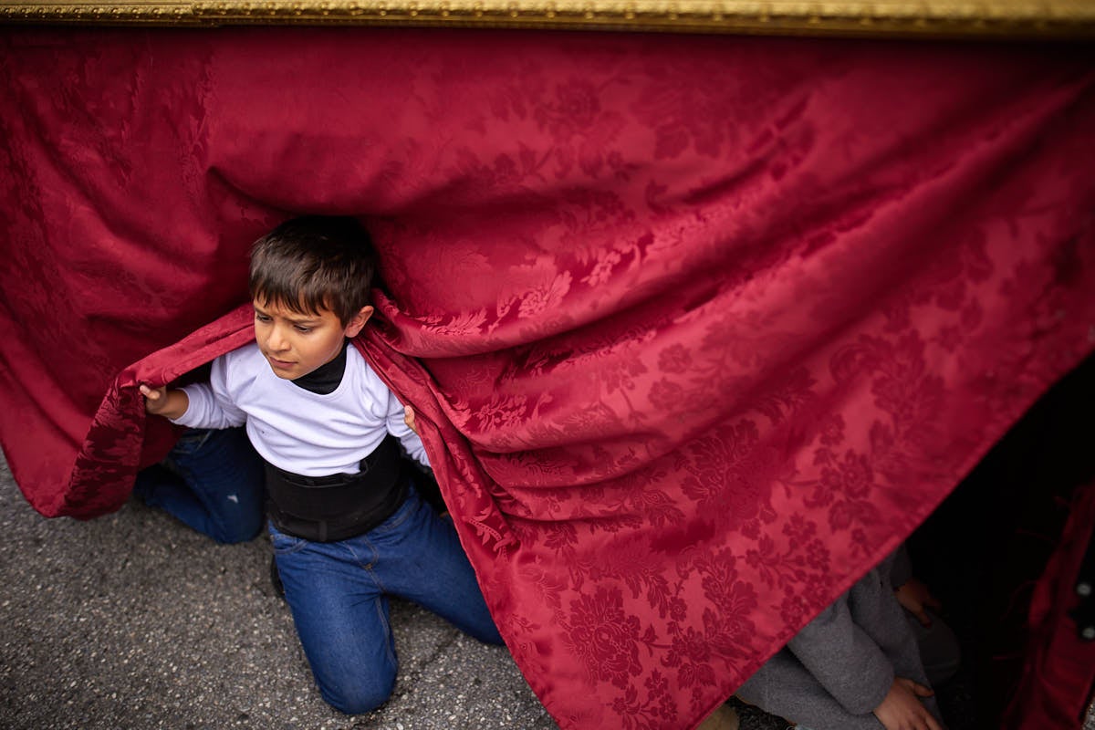 Las imágenes de la procesión infantil de los Salesianos