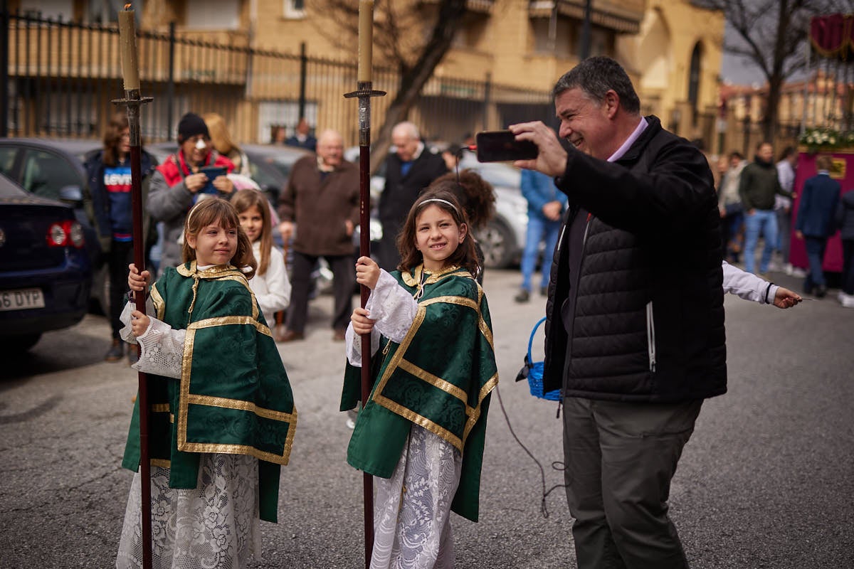 Las imágenes de la procesión infantil de los Salesianos