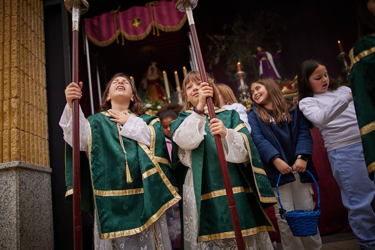 Las imágenes de la procesión infantil de los Salesianos